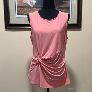 DKNY Pink Knotted Blouse